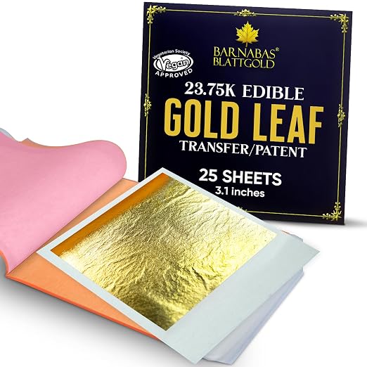 Barnabas Blattgold Edible Gold Leaf 24K by BARNABASBLATTGOLD
