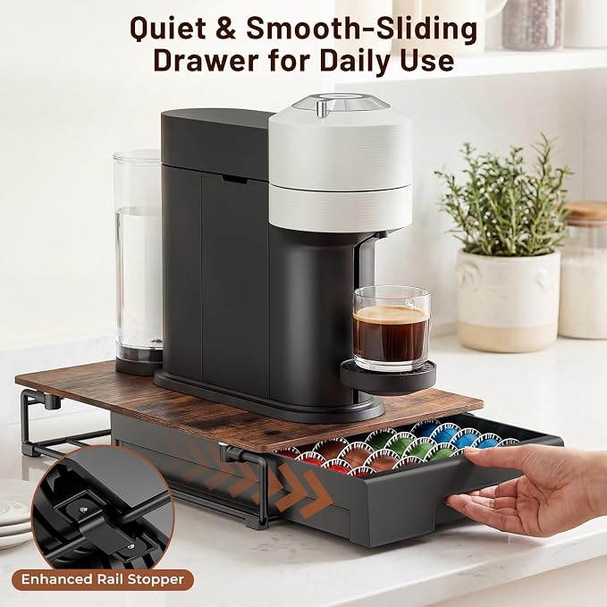 EVERIE Wooden Coffee Pod Storage Drawer - Image 5