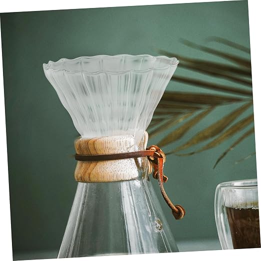 2Pcs Durable Heat Resistant Glass Coffee Funnel Easy Clean Coffee Making Tool - Image 4