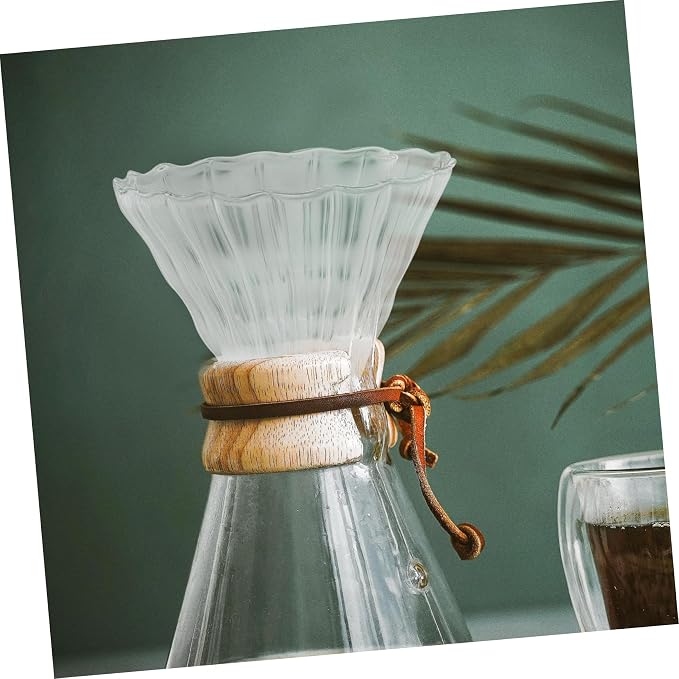 ORFOFE 2pcs Heat Resistant Large Glass Coffee Dripper Thickened Borosilicate - Image 5
