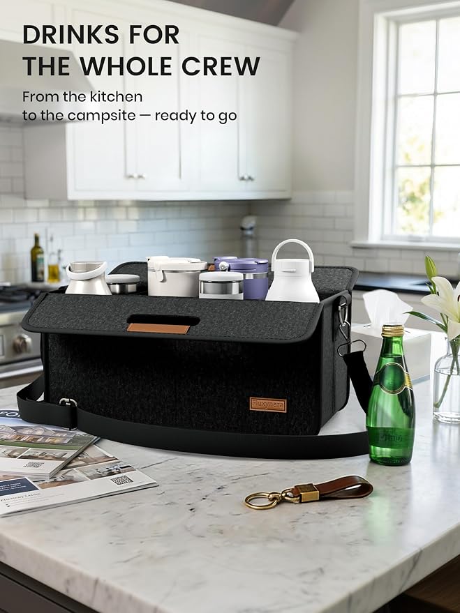 Fluxynara 8-Cup Reusable Felt Drink Carrier - Image 7