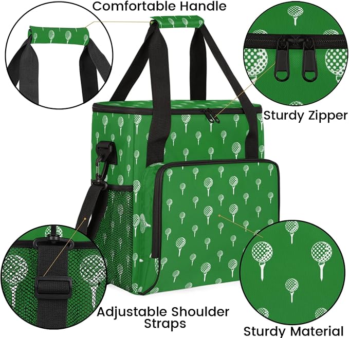 Golf Ball Coffee Maker Travel Bag, Golf Ball Large Carrying Storage Case - Image 6