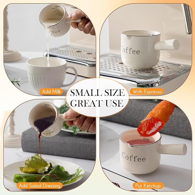 Maxdot 2 Pack Espresso Shot Cups, Ceramic Expresso Measuring Cup - Image 7