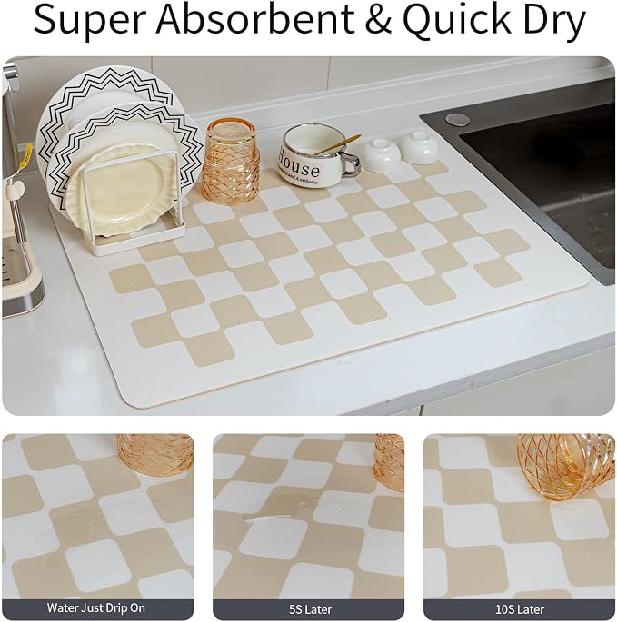 24''x16'' Water Absorbent Dish Drying Mats - Image 5