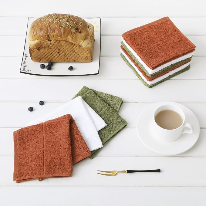 Glynniss Dishcloths Kitchen Highly Absorbent Dish Rags 100% Cotton Dish Cloths - Image 2