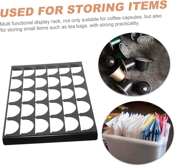 LABRIMP Acrylic Coffee Capsule Holder Rack Slot Storage Organizer - Image 4