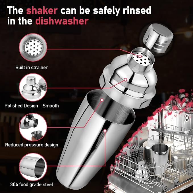 Cocktail Shaker 24oz Martini Shaker Drink Shaker Bar tools - Image 2