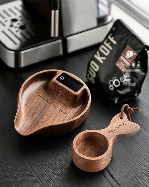 Walnut Coffee Bean Scale & Spoon - Image 6