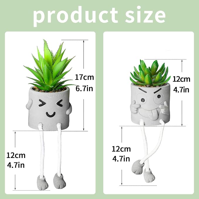 Creative Artificial Succulent Plants in pots - Image 2