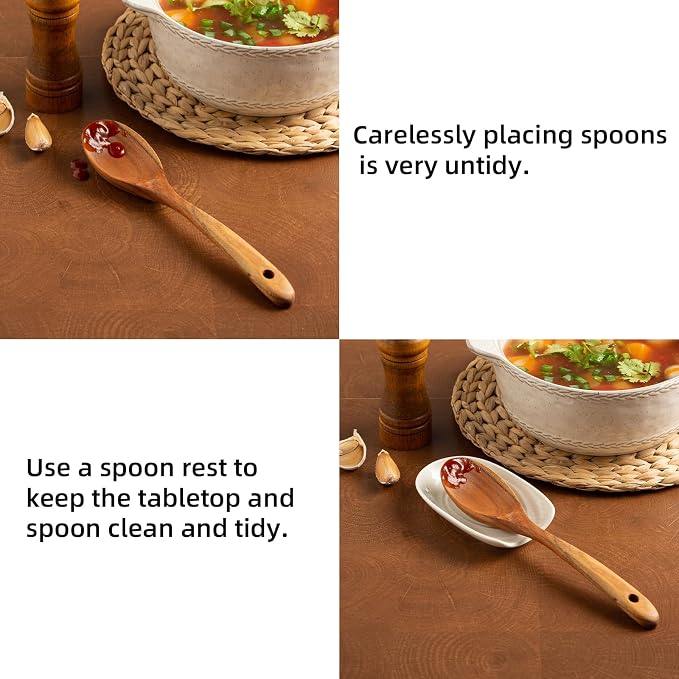 Ceramic Spoon Rest, and coffee stirrers while saving counter and drawer space - Image 4
