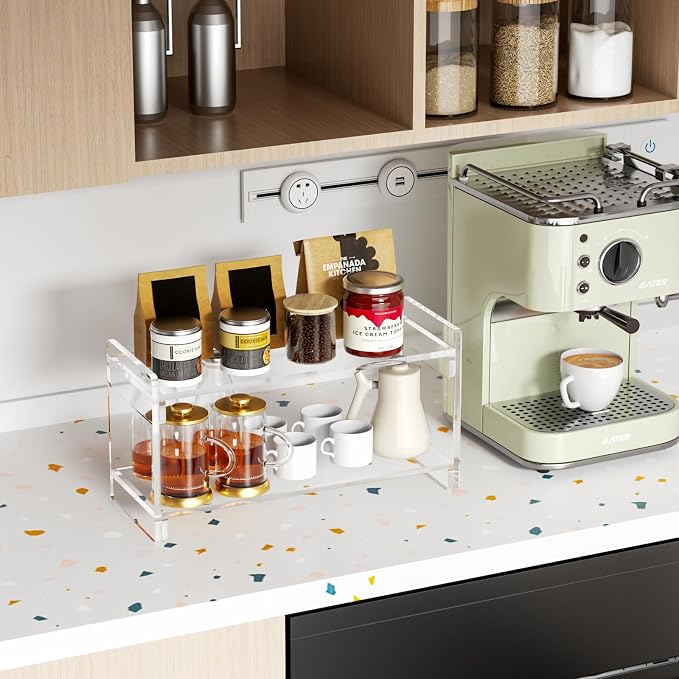 YUNEASELF Coffee Station Organizer Countertup: Coffee Bar Accessories - Image 3