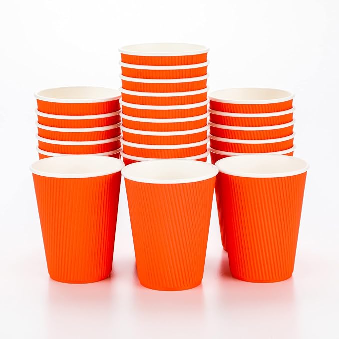 Restaurantware-12 Ounce Disposable Coffee Cups, 25 Double Wall Hot Cups by Restaurantware