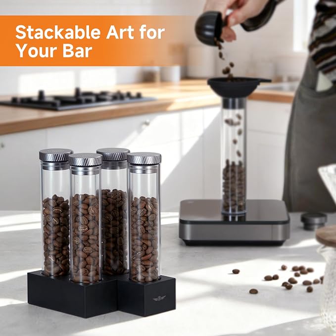 zeroHero Single Dose Coffee Bean Storage Tubes, 2 Packs - Image 5