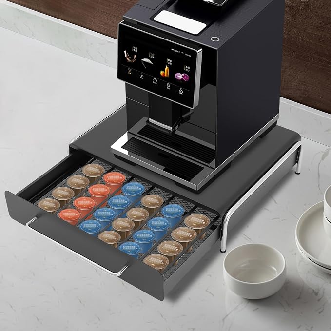 Coffee Pot Holder, Coffee Capsule Storage Drawer Coffee Pod Storage Rack - Image 2