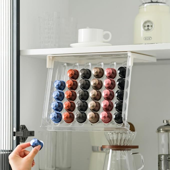 QISHENG - Coffee Pods Capsules Organizer Drawer, Storage Holder by Unknown