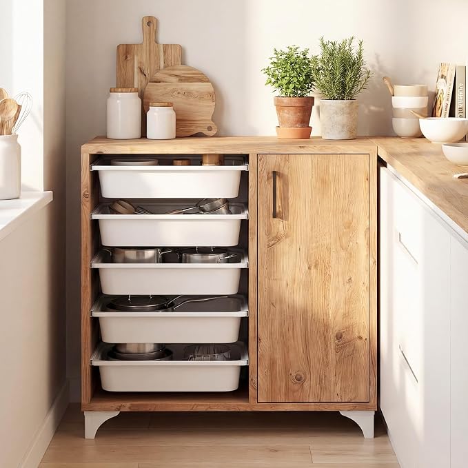 Giantex Buffet Cabinet Sideboard - Image 2