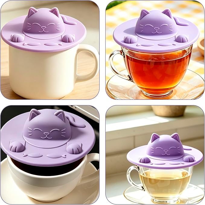 4 Pcs Tea Bag Holder & Squeezer 4 Inch SiliconeTea Bag Squeezer Dishwasher Safe - Image 6