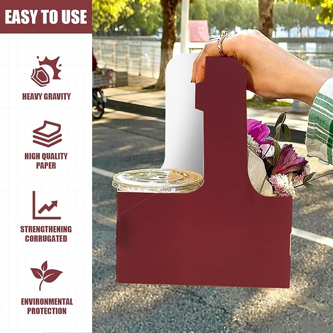2 Cup Disposable Drink Carrier for Delivery - Image 5