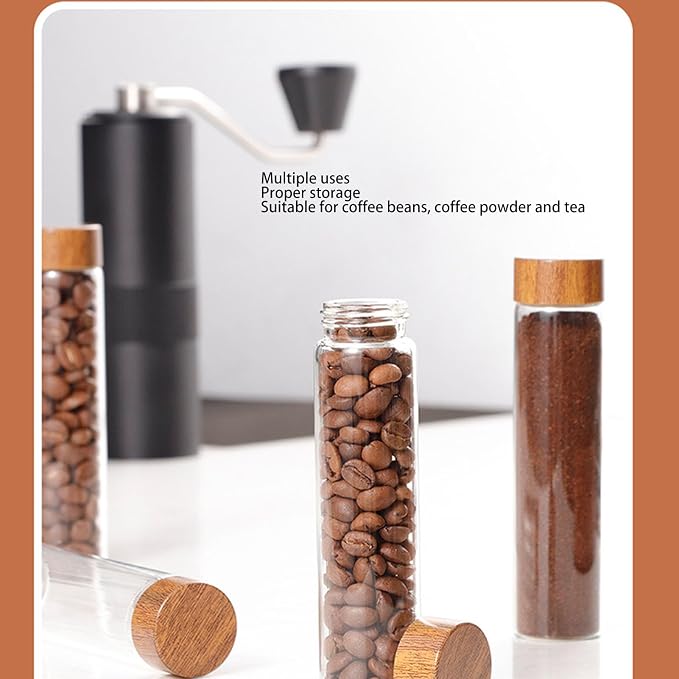 AUNMAS Coffee Bean Storage Tubes, Single Dose Coffee Bean Cellar Container - Image 3