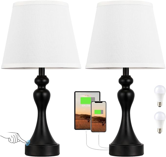 Seealle Touch Lamps for Nightstand - Image 8