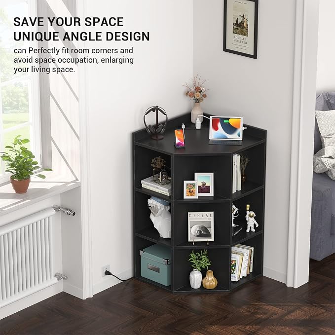 Aheaplus Corner Cabinet, Corner Cube Toy Storage - Image 5