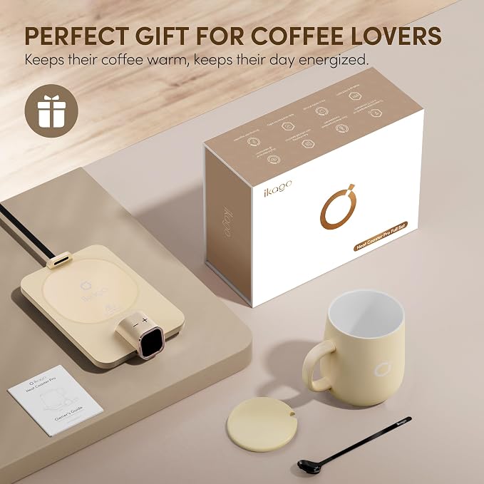 Coffee Mug Warmer & iKago Mug Set, Temperature Control Smart Heated Mug - Image 8