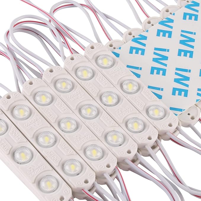 200 PCS 12V DC LED Module Red Light 0.72W 3 LEDs - Image 2