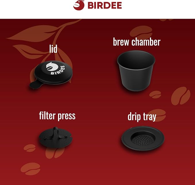 Birdee Phin Coffee Filter Set – Pack of 2, 6 oz Aluminum Black Vietnamese - Image 6