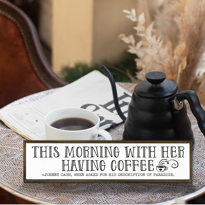 Coffee Wood Sign, Decorative Wooden Box Sign, Coffees Lover Decoration - Image 5