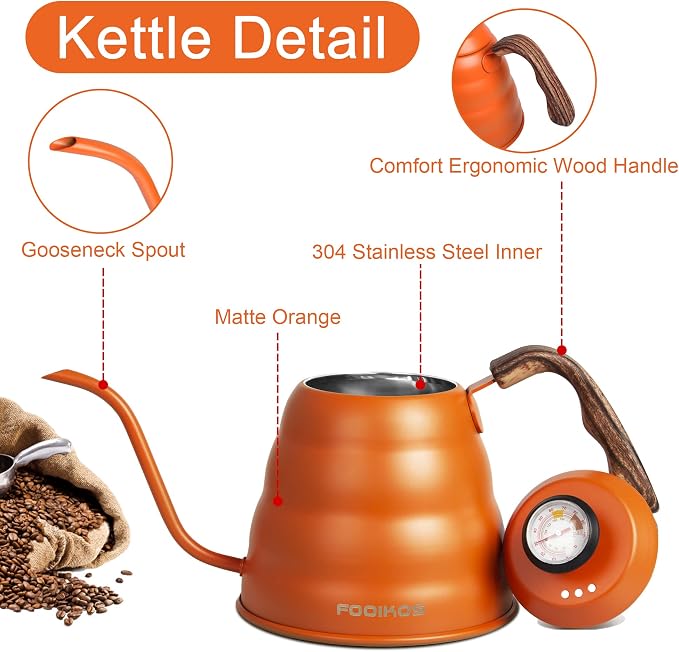 Gooseneck Kettle with Thermometer - Image 6