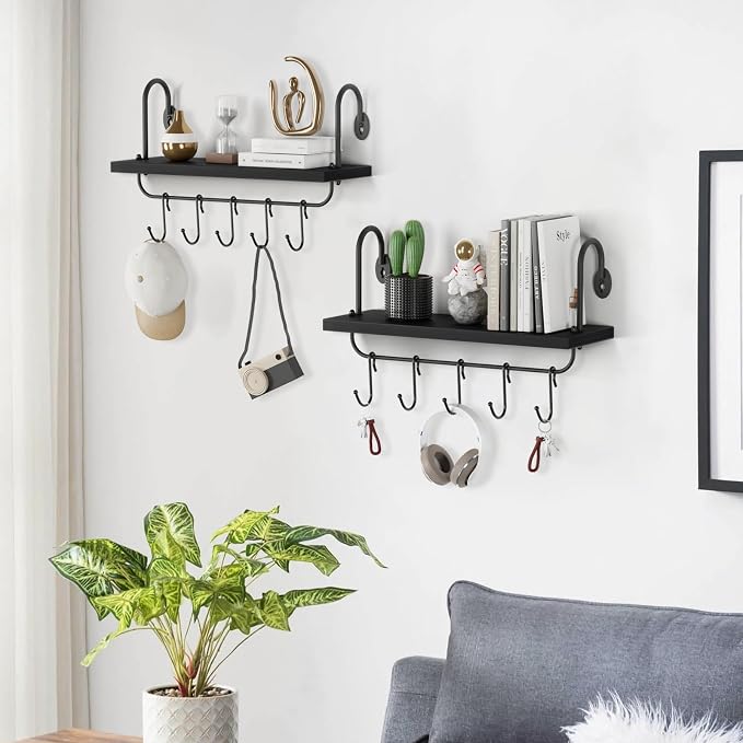 Olakee Floating Wall Shelves for Kitchen Bathroom Coffee Nook - Image 6