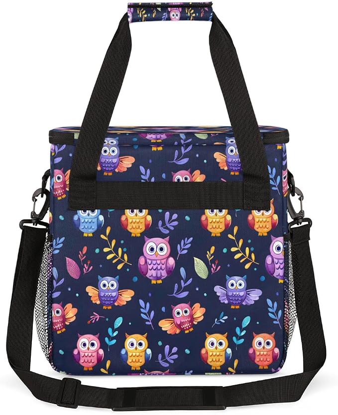Purple Owl Bird Coffee Machine Bag Compatible - Image 5