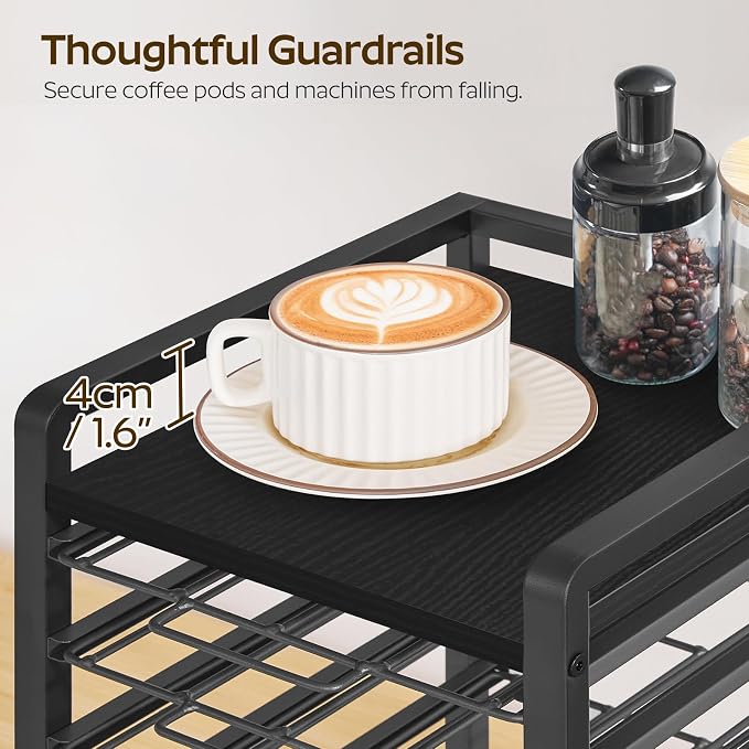 YATINEY Coffee Pod Drawer Holder, 4 Tier Organizer - Image 5