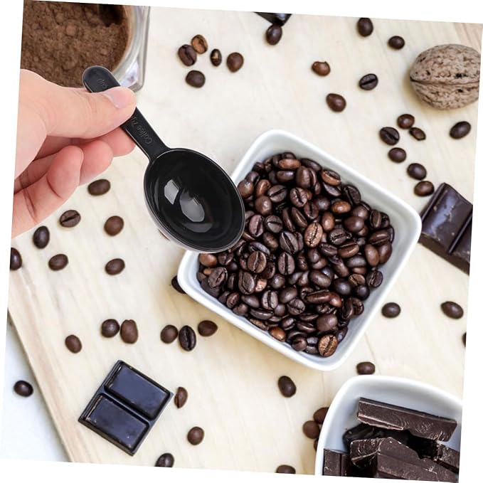 Uonlytech 50pcs Black Coffee Bean Scoop and Multi-function Tea Measuring Spoon - Image 8