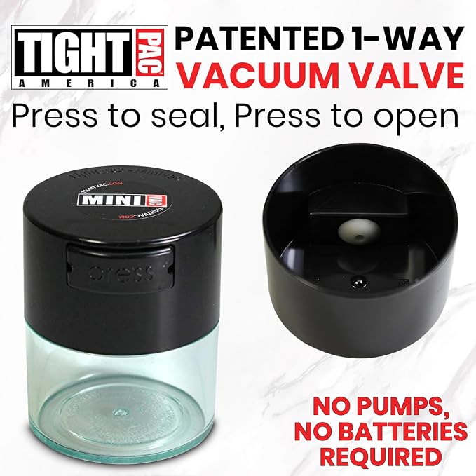 TIGHTPAC MINIVAC Portable Vacuum Seal Airtight Container – Keeps Coffee Beans - Image 3