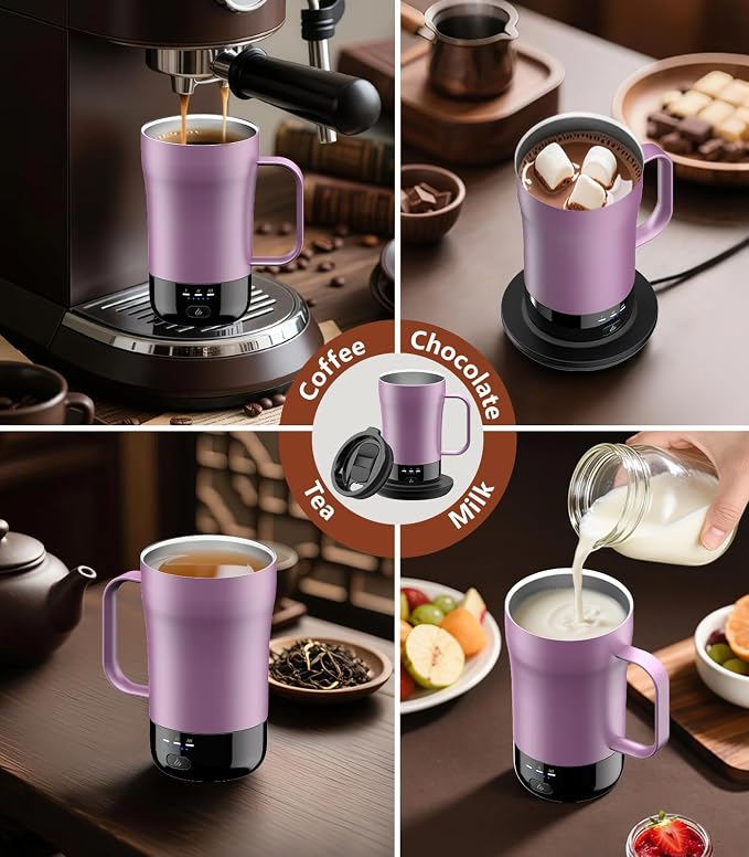Self-Heating Coffee Mug, 14oz Heated Coffee Mug - Image 8