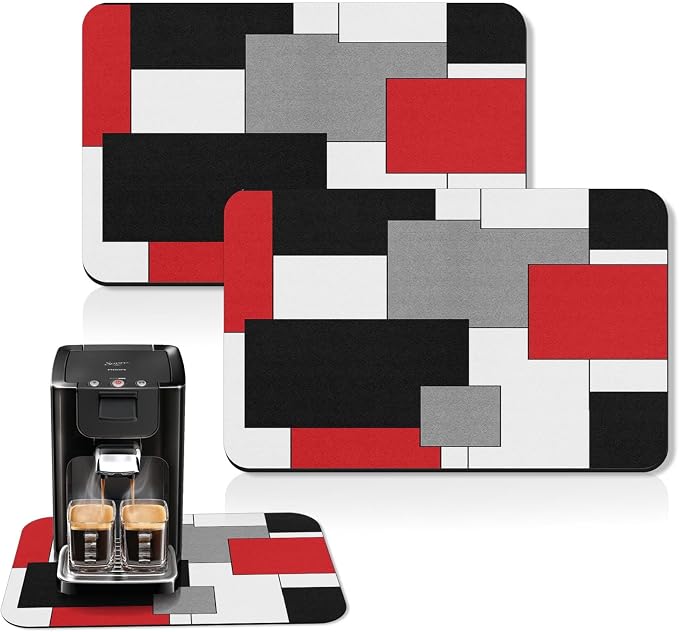 Arttown Coffee Mat for Countertops, Fit Under Coffee Maker Espresso Machine by Arttown