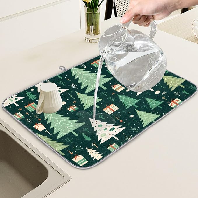 Dish Drying Mat, Kitchen Counter Quick Dry Pads - Image 5