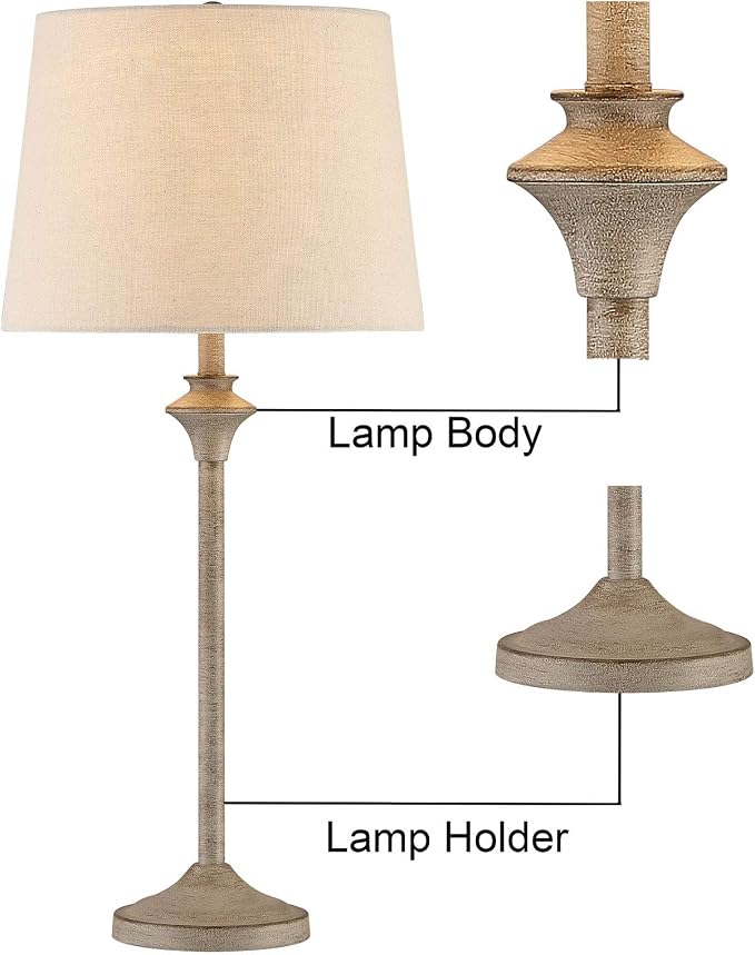 Maxax Farmhouse Buffet Table Lamps Set of 2 - Image 5