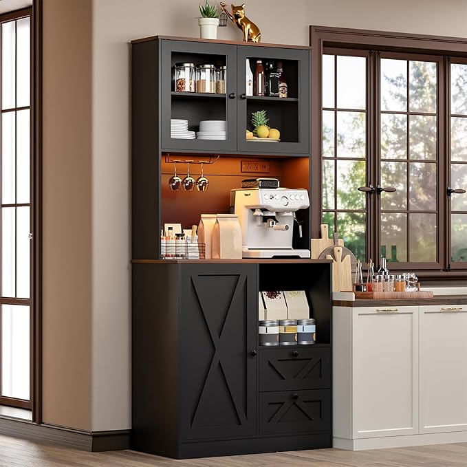 71‘’Kitchen Pantry Storage Cabinet by Frombepts