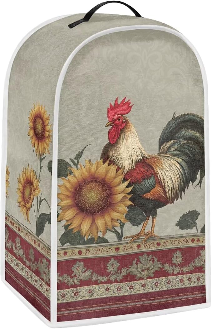 Boho Sunflower Rooster Blender Cover by YUVAMAGIMO