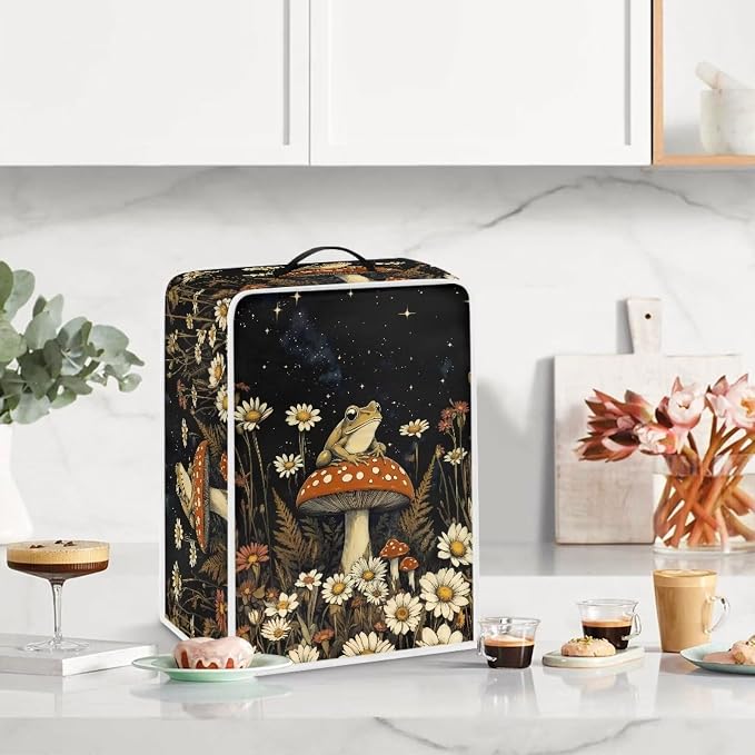 Frog Mushroom Daisy Coffee Machine Covers Anti Dust Covers - Image 3