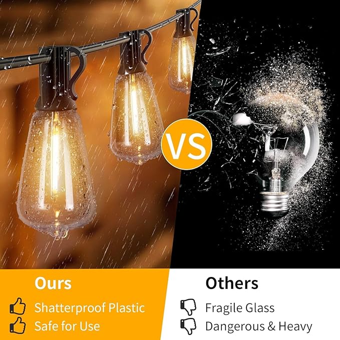 Outdoor String Lights, 25FT - Image 4