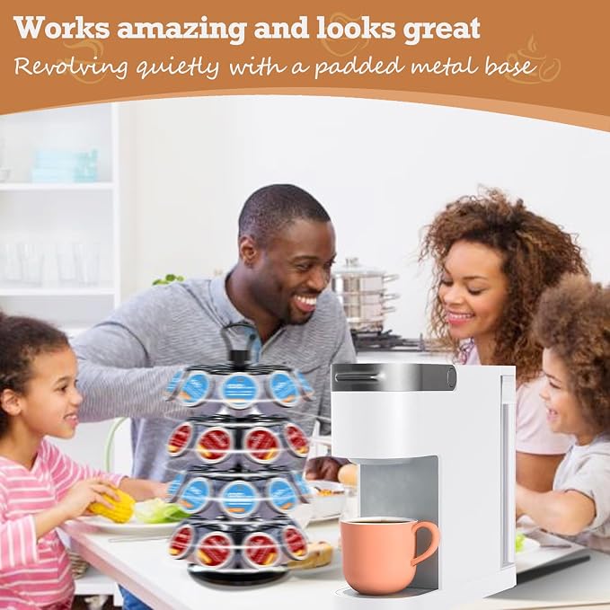 BLACKSMITH FAMILY 36 K Cup Pod Carousel Easy Assembly Design K Cup Holders - Image 4
