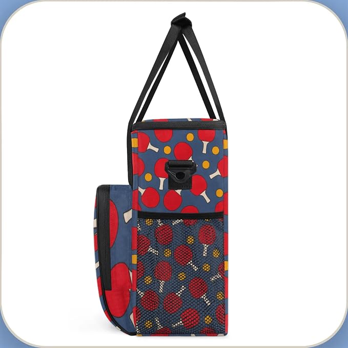 Table Tennis Pattern Coffee Maker Travel Bag, Table Tennis Pattern Large - Image 4