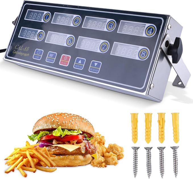 8-Channel Digital Kitchen Timer by Unknown