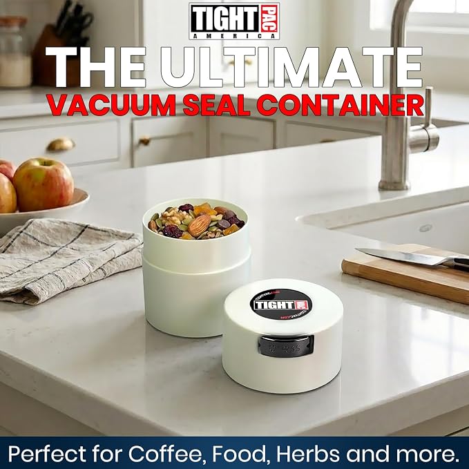 Tightvac - Premium Airtight Herb Storage Container - Holds ½ oz to 3 ounces - - Image 2