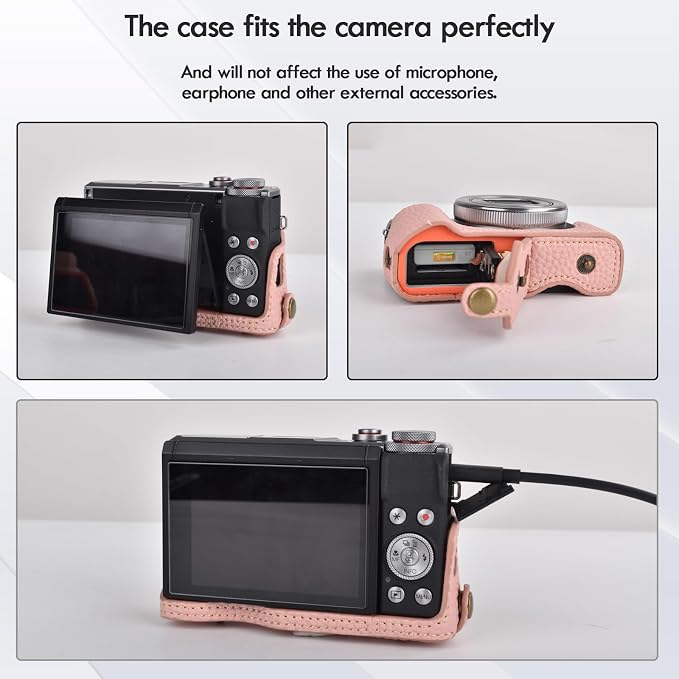 Rieibi G7 X G7X II G7X III Case, Vintage Leather Camera Case - Image 5