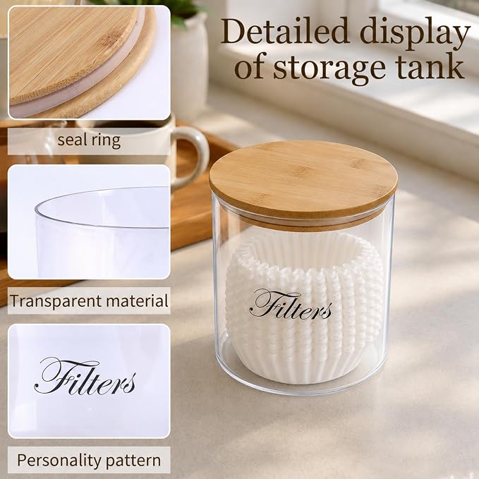 Coffee Filter Holder, Coffee Bar | PET plastic body, kitchen counter, coffee - Image 2