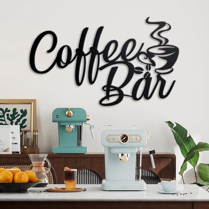 Metal Coffee Bar Sign, 14.96"x8 " Inch Coffee Sign - Image 4